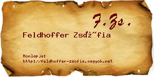 Feldhoffer Zsófia névjegykártya