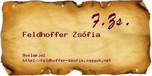 Feldhoffer Zsófia névjegykártya